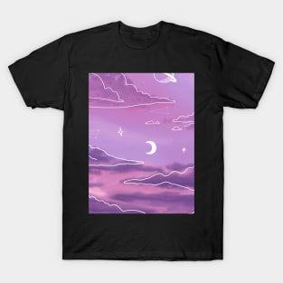 Purple Sunset View T-Shirt